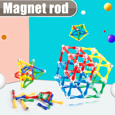 MASTER MAGNETIC CONSTRUCTION TOY - 124 PCS